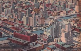 Chicago Illinois IL Air View River Towers Postcard B17 - £2.34 GBP