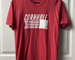 Atlanta Georgia Cornhole T shirt Mens Medium Crew Neck Short Sleeved 2019 - $4.95
