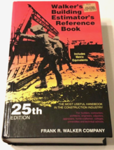 $49 Walker&#39;s Building Estimator&#39;s Reference 25th Frank R Walker Vintage Hardback - £40.13 GBP