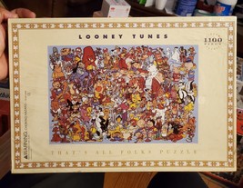 Vintage 1994 Used Looney Tunes That’s All Folks Puzzle USA Crafting X - $112.19