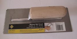 HB Smith Tools Steel 1/4&quot; x 3/16&quot; V Notched Trowel 8.75 in x 3.75 in. No. 79837 - £8.81 GBP