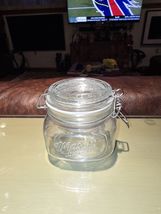 Mason Craft And More Americana Vintage Style Glass Storage Jar Wire Closure - $10.00