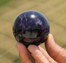 50MM Small Blue Fluorite Crystal Ball Healing Chakra Stone Metaphysical ... - $51.50