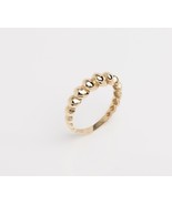 14K Bubble Ring-Chunky Ring-14K Solid Gold Ring-Croissant Ring-Statement... - $578.79 CAD