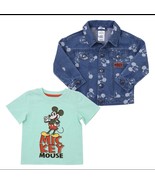 Size 5 Mickey Mouse Denim Jacket and Tee Shirt  2 Piece Set BNWTS - $19.79