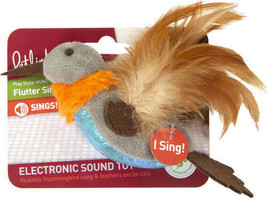 Petlinks Flutter Singer Hummingbird Electronic Sound Cat Toy Multi-Color 1ea/One - £7.87 GBP