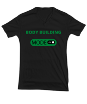 Body Building, Black Vneck Tee. Model 64027 - £23.97 GBP