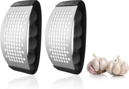 2 Stainless Steel Garlic Press Rocker Heavy Duty Garlic Crusher Dishwash... - $182.12 MXN