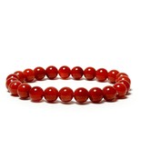 Stunning Red Carnelian Beads Bracelet - Perfect Spiritual &amp; Healing Prac... - £23.75 GBP