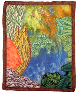 Fairy in the Fen: Quilted Art Wall Hanging - $295.00