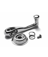 Hansen Chrome slotted window regulator handle with chrome knob, kit #88 - $231.15 MXN