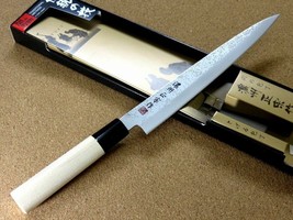 Japanese Masamune Kitchen Sashimi Yanagiba Knife 8.1&quot; Nashiji blade SEKI... - £23.35 GBP