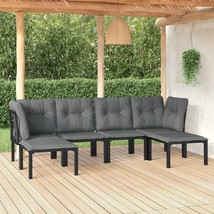  Garden Lounge Set Black and Grey - €471,67 EUR