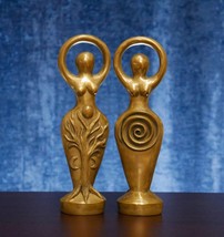 Spiral Goddess Cast Bronze Statue | Divine Feminine Wicca Spring Goddess... - $1,303.69 MXN