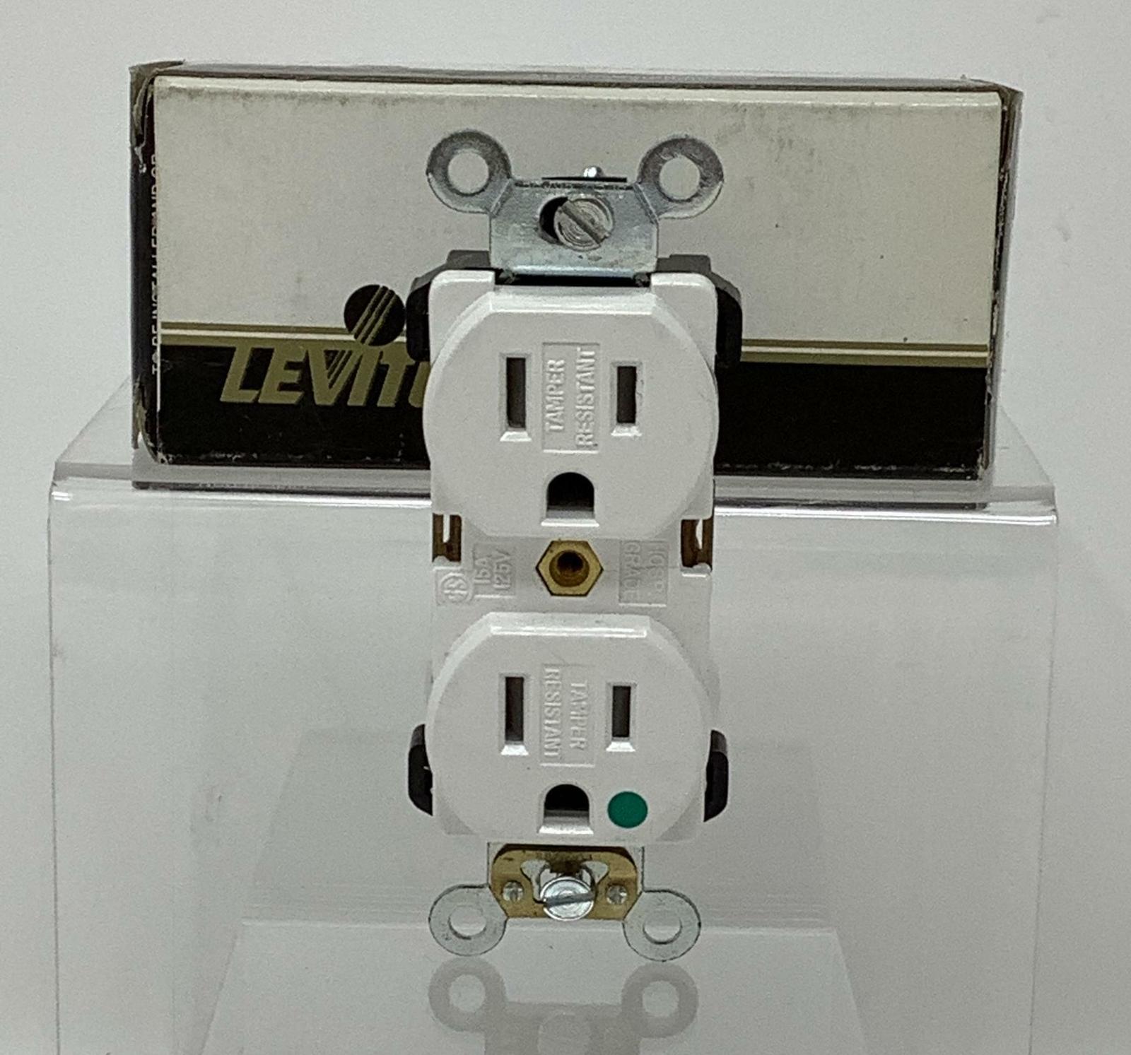 Leviton 5262-SGW 15-Amp~125-Volt Industrial Grade Tamper-Resistant Duple... - $14.10