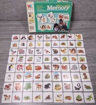 Vintage Milton Bradley Memory Card Matching Game &quot;Animal Families&quot; Complete - $22.46