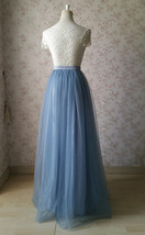 DUSTY BLUE Tulle Skirt Custom Plus Size Dusty Blue Bridesmaid Tulle Skirt image 5