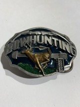 Vintage 1987 BOW HUNTING Belt Buckle Enamel Made in the USA  by Siskiyou Co. - £15.21 GBP