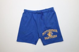 Vintage 90s Mens Large Distressed University of Pittsburgh Sweatpants Shorts USA - £38.94 GBP