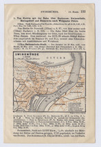 1914 Antique Map Of Swinemünde świnoujście City Pomerania Pommern Germany Poland - $28.03