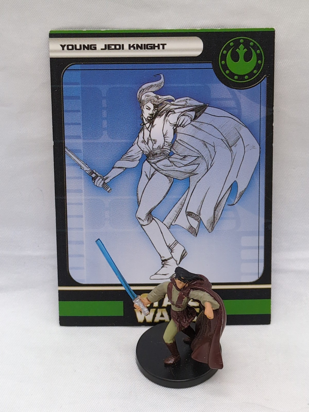 Young Jedi Knight Star Wars Universe Miniature 56/60 With Card - $6.92