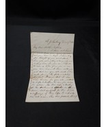 1863 Letter Civilian Family Talking of St Johnsbury Vermont Civil War So... - $46.57