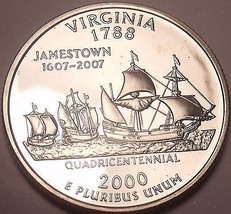 Cameo Beweis 2000-S Virginia Staat Quarter ~ Sehen Alle Unsere Beweis Mü... - £3.59 GBP