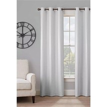 Blackout Window Panel 84L x 40W Light Gray Grommet Top Insulated Reduce ... - $22.00