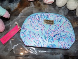 Lilly Pulitzer Bayside Blue Under the Moon Eisley Pouch NEW - £35.01 GBP