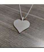 Heart Pendant Necklace MY MOM Remembrance Stainless Steel NWT - £7.75 GBP