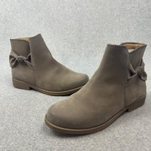 Rachel Shoes Girls Booties Boots Beige Comfort Zip Round Toe 4 Youth - £15.70 GBP