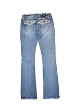 Miss Me Signature Boot Cut Jeans Womens 27 Medium Wash Distressed y2k St... - £28.04 GBP