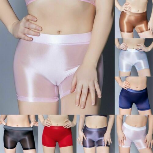 Women Sheer Shiny See-through Knickers Briefs Underwear Panties Elastic  Lingerie