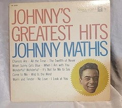 Johnny Mathis Johnny&#39;s Greatest Hits Columbia Stereo CS 8634 Record - £5.17 GBP