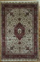 An item in the Antiques category: Cream Fine Quality New Collection Silk Kashan Charming Handmade Rug 6x9 Rug