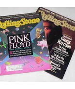 ROLLING STONE MAGAZINE x 2 1987 ~ PINK FLOYD / JG BALLARD / GEORGE HARRI... - $26.05 CAD