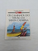 Vintage 1982 The Path Of Summers Santa Catarina Map Brochure - $56.12