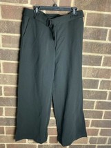 NWT A|X Armani Exchange Black Wide Leg Slit Belted Trousers Women’s Size 12 - $44.54