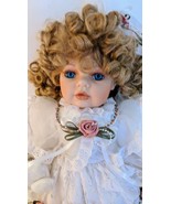 Madison Lee Porcelain Doll White Lace Dress 20&quot; Limited Edition Numbered - £15.55 GBP