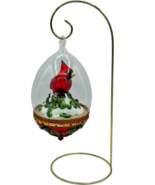 RARE hallmark 2017 Heritage Collection CARDINAL DOME HDR1563-D Ornament - $37.81