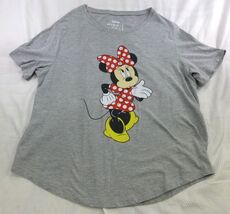 Disney Minnie Mouse Womens Plus Size 2X Gray T-Shirt - $9.50