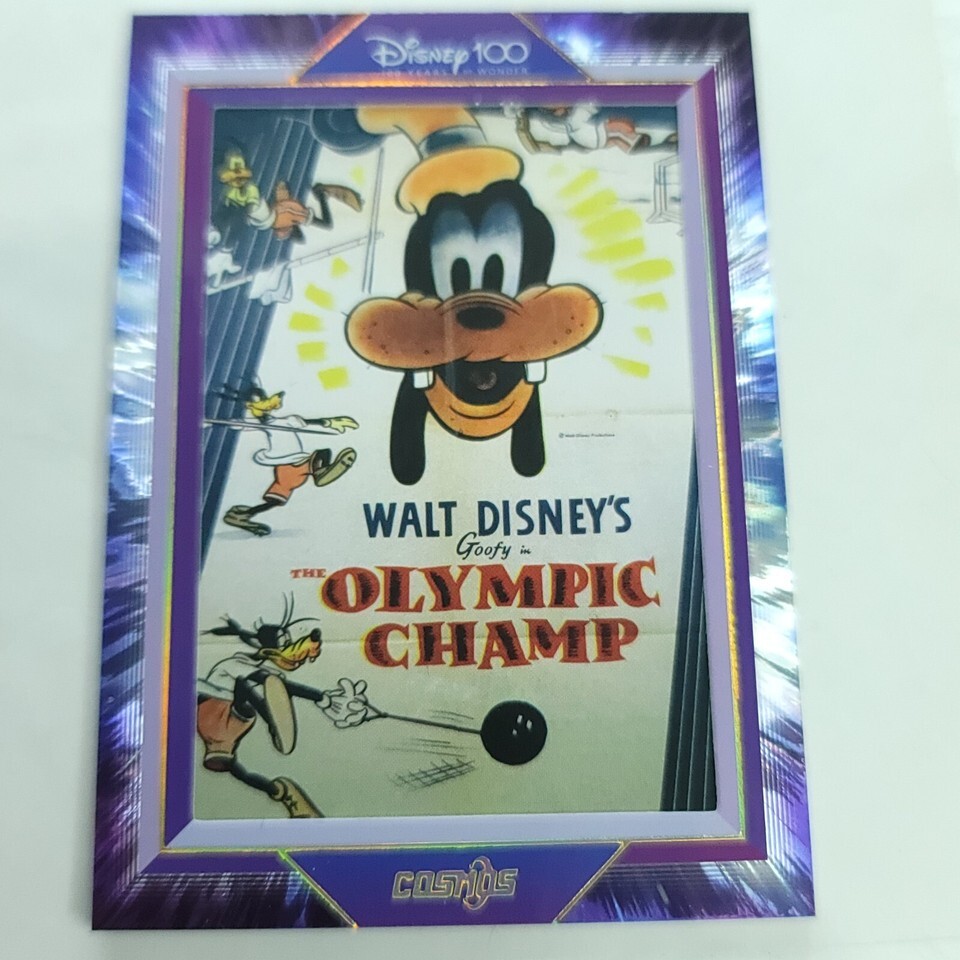 Olympic Champ Goofy Kakawow Cosmos Disney 100 All Star Movie Poster 050/288 - $33.65
