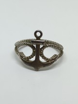 Vintage Sterling Silver 925 Anchor Ring Size 9 - $22.00