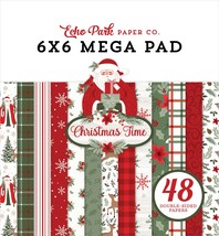 Echo Park Double-Sided Mega Paper Pad 6&quot;X6&quot;-Christmas Time CT330031 - £16.14 GBP