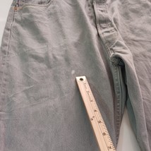 Levis 501 Men's 44x32 Fits 40×30 Gray Denim Distressed Cotton Pockets Jeans image 5