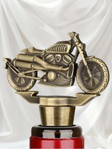 Rustic Motorcycle Biker Wine Bottle Stopper with Rubber Seal - Unique Ho... - $12.82