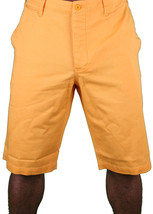 Hawke &amp; Dumar Tab Detail Twill Rustic Orange Walk Summer Shorts HD1250503 NWT - £80.17 GBP