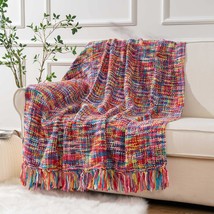 Battilo Home Multicolor Throw Blanket For Couch, Home Decor Colorful, 50&quot;X60&quot; - £33.58 GBP