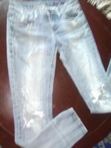 VIGOSS Size 5 LOW Waist Jeans USA Distressed Vintage - £21.16 GBP