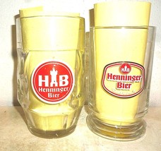 2 Henninger +2002 Frankfurt Henninger Bier German Beer Glasses Seidel - £11.95 GBP